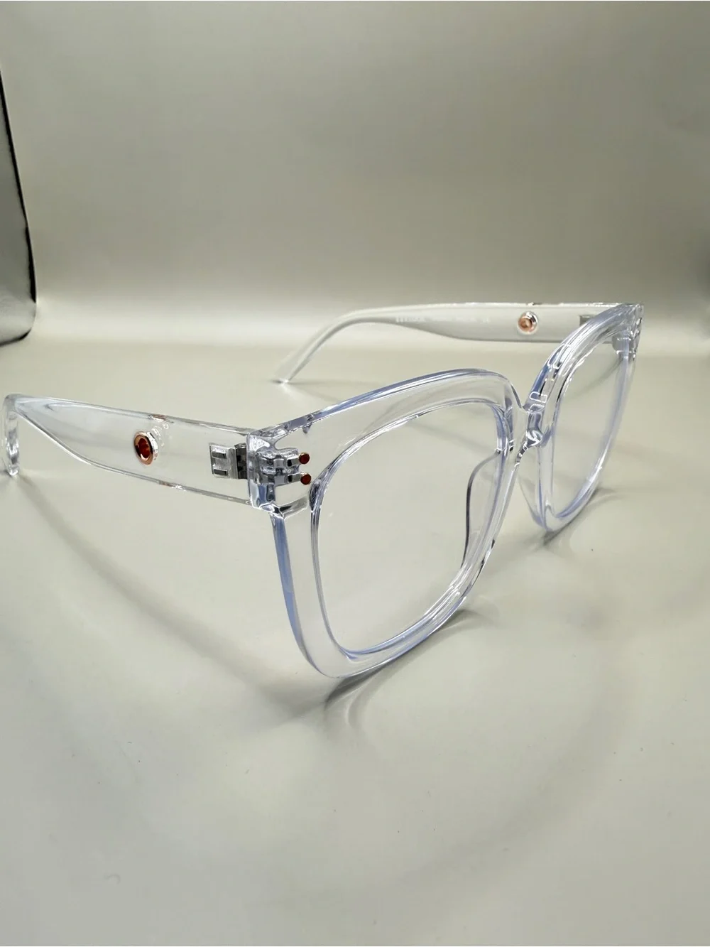 Zeelool Clear Oversized Square Glasses, no prescription